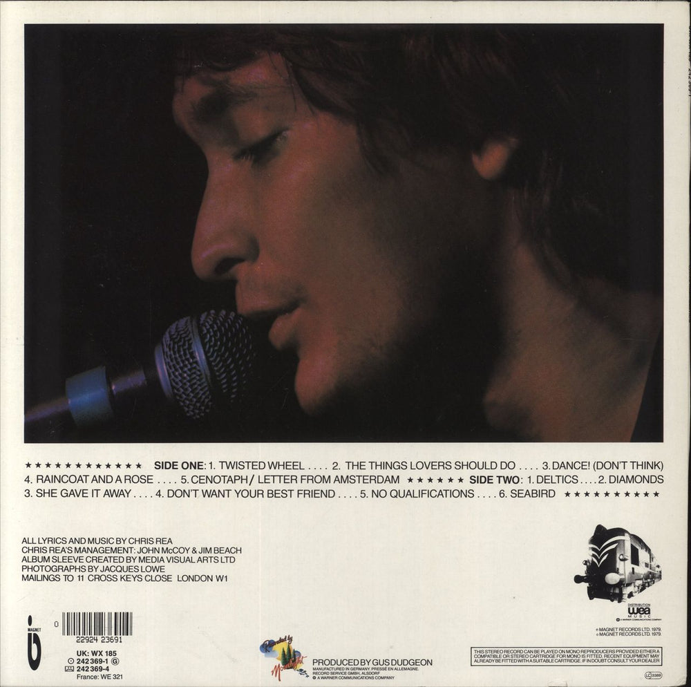 Chris Rea Deltics German vinyl LP album (LP record)