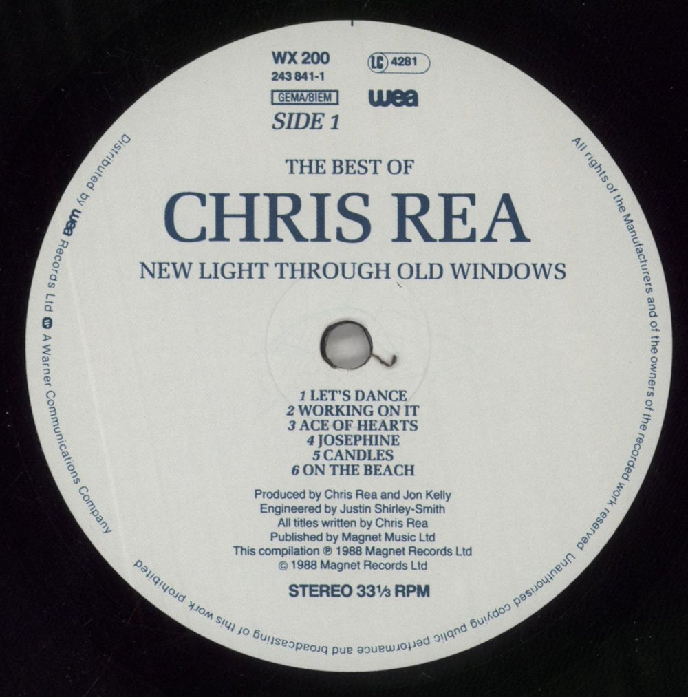 Chris Rea New Light Through Old Windows - EX UK vinyl LP album (LP record) REALPNE777238