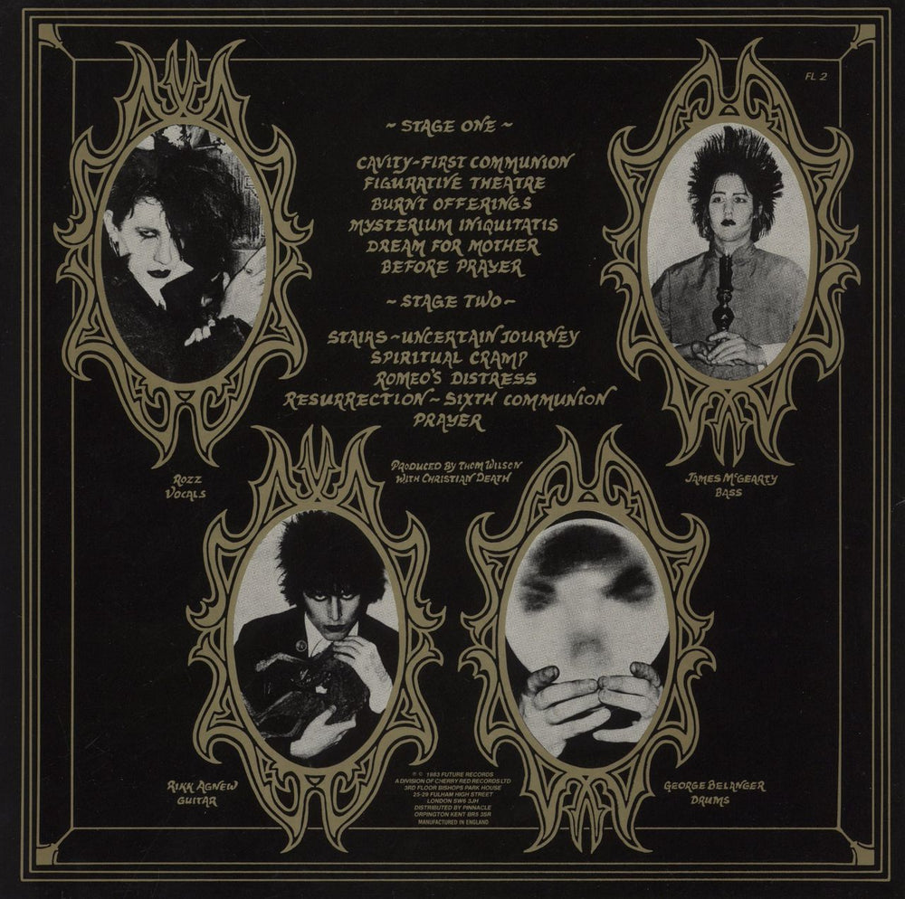 Christian Death Only Theatre Of Pain UK vinyl LP album (LP record)