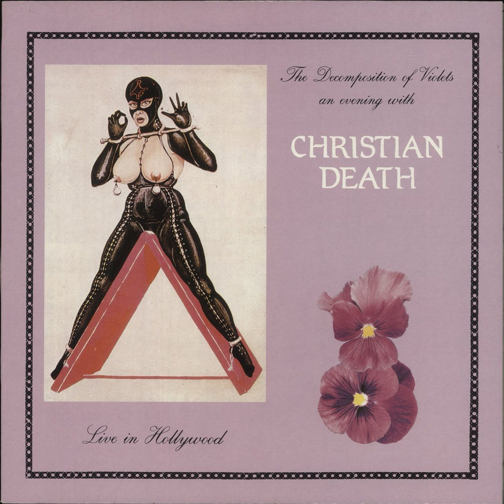 Christian Death The Decomposition Of Violets - Live In Hollywood Italian vinyl LP album (LP record) CONTE138
