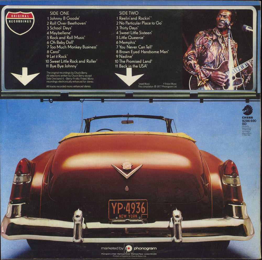 Chuck Berry Motorvatin' UK vinyl LP album (LP record)