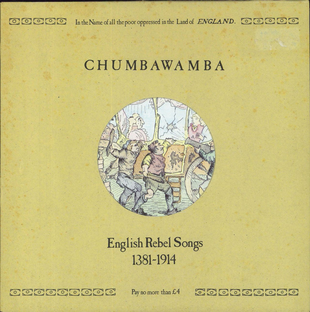 Chumbawamba English Rebel Songs 1381-1914 - 2nd UK vinyl LP album (LP record) PROP3