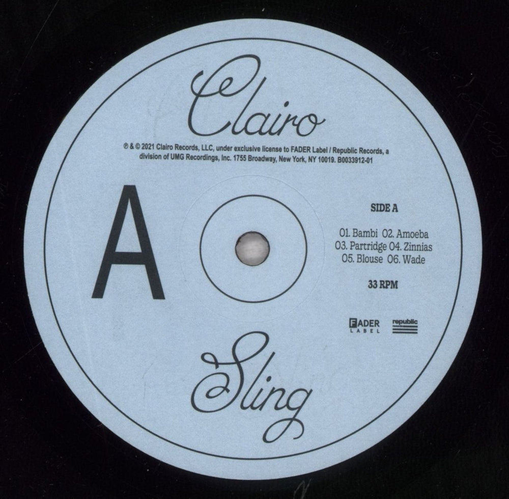 Clairo Sling US vinyl LP album (LP record) 0LDLPSL841145