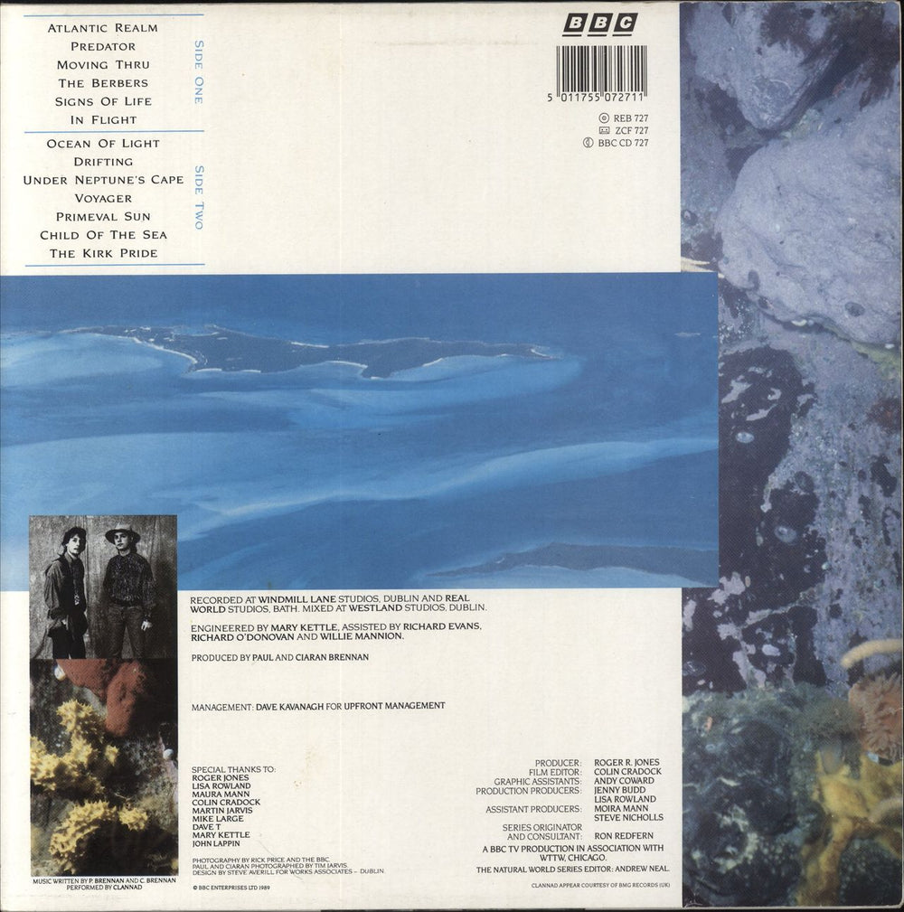 Clannad Atlantic Realm UK vinyl LP album (LP record) 035627151316