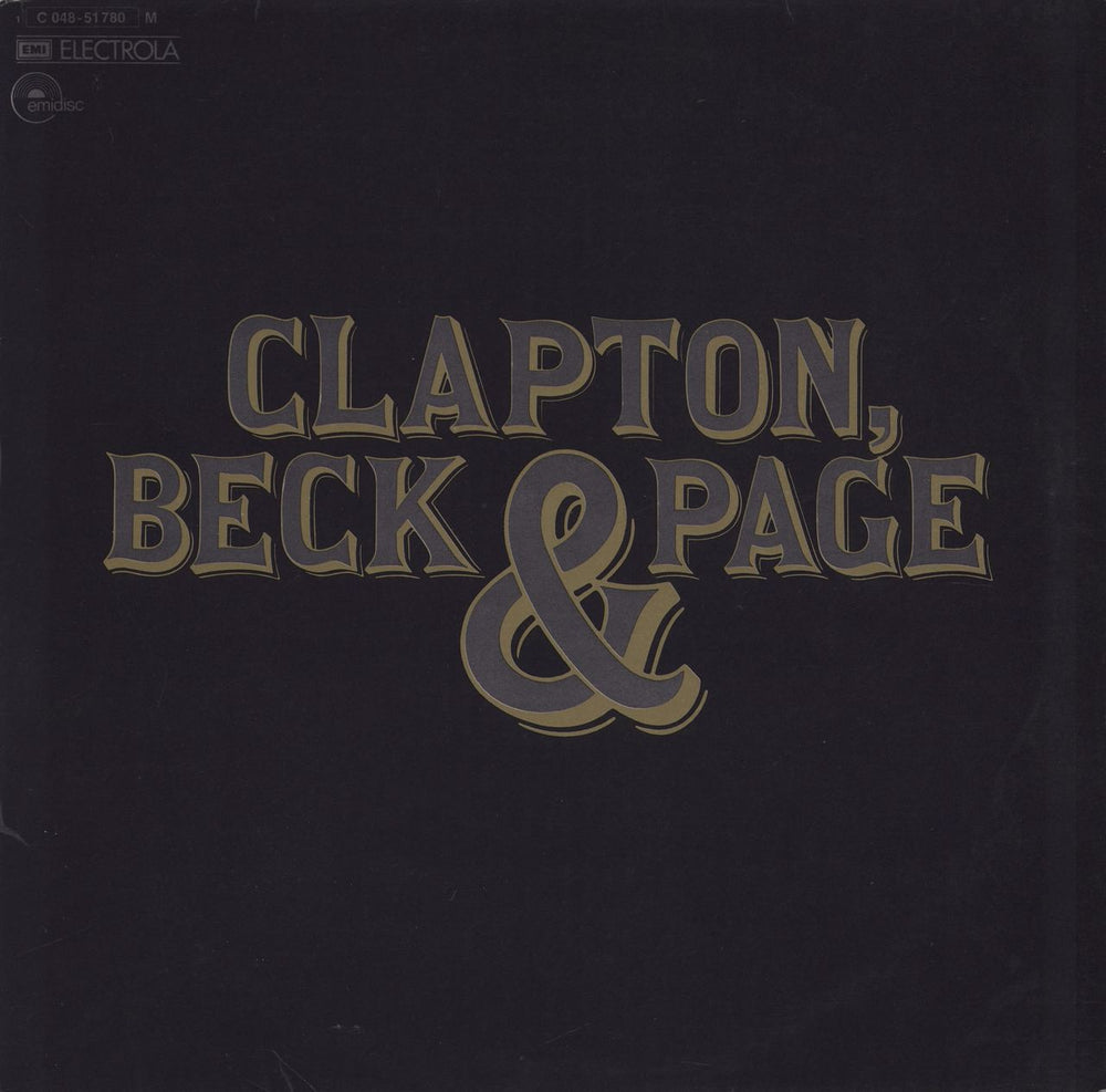 Clapton, Beck & Page Clapton, Beck & Page German vinyl LP album (LP record) 1C048-51780M
