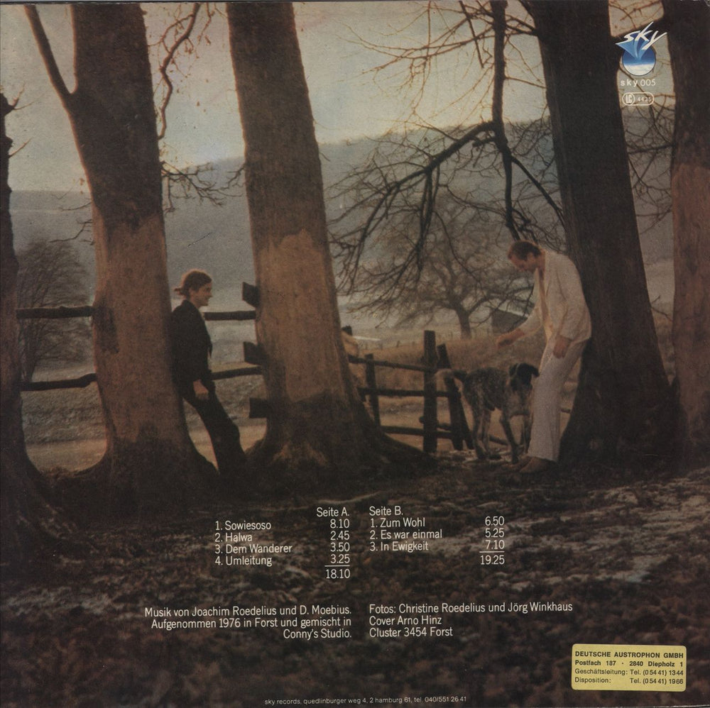 Cluster Sowiesoso German vinyl LP album (LP record)