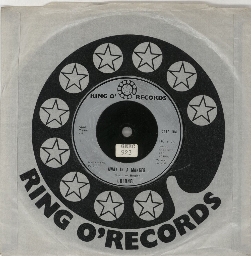 Colonel Cokey Cokey - Advance UK 7" vinyl single (7 inch record / 45)