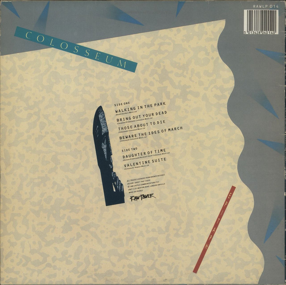 Colosseum Epitaph UK vinyl LP album (LP record) 5013428040140