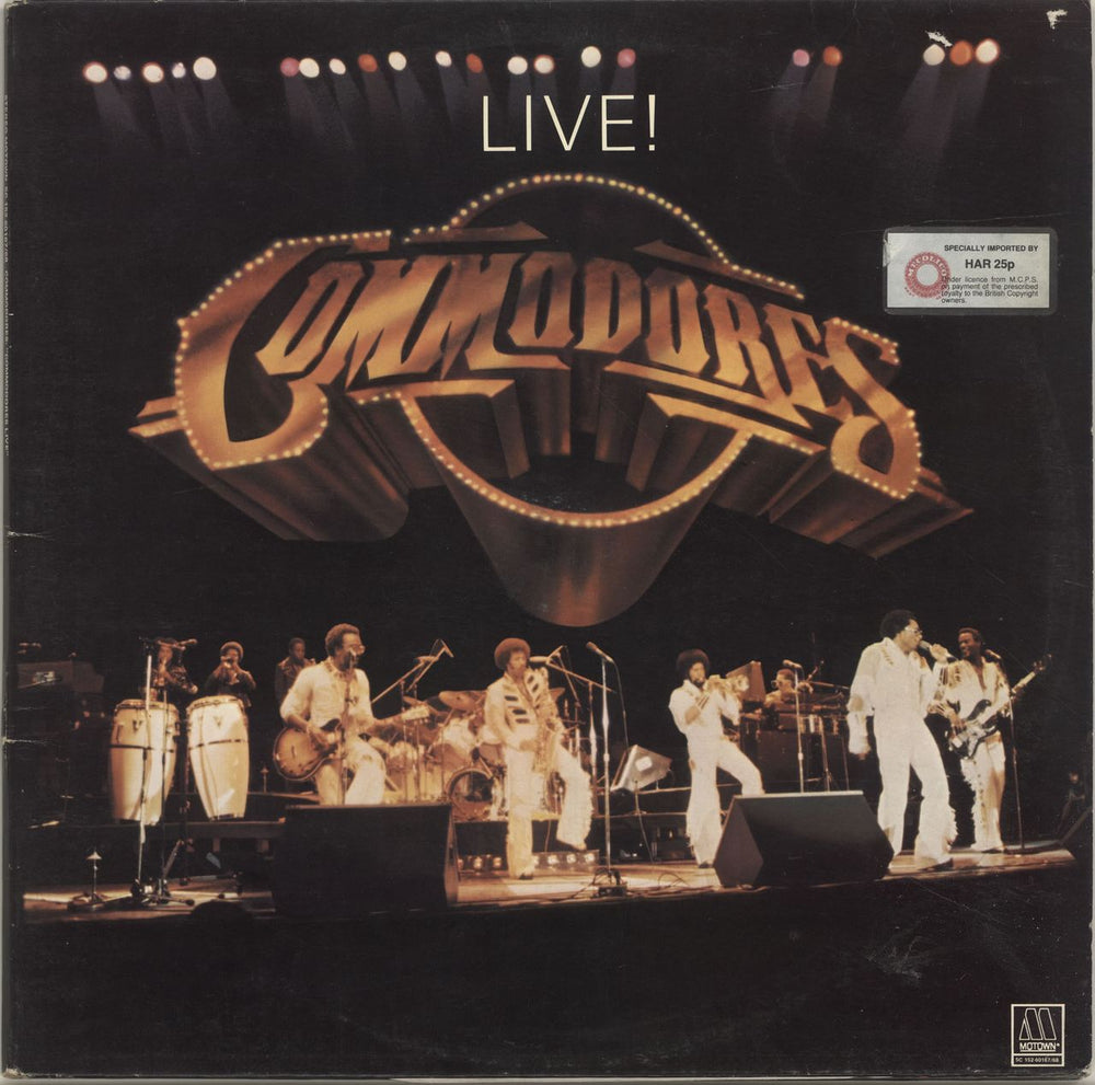 Commodores Live Dutch 2-LP vinyl record set (Double LP Album) 5C152-60167