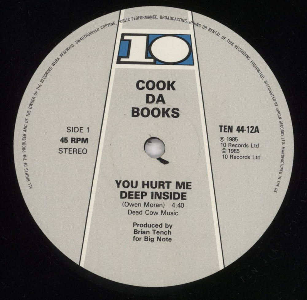 Cook Da Books You Hurt Me Deep Inside UK 12" vinyl single (12 inch record / Maxi-single) C0P12YO834335