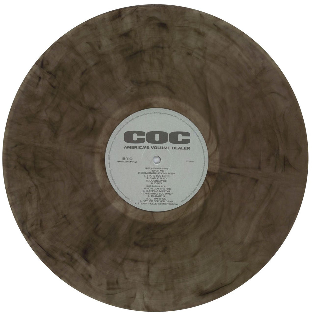 Corrosion Of Conformity America’s Volume Dealer - 180g Clear & Black Marble Vinyl Dutch vinyl LP album (LP record) CRNLPAM837228