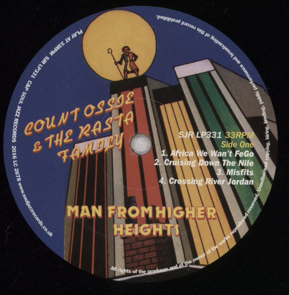 Count Ossie & The Mystic Revelation Of Rastafari Man From Higher Heights UK vinyl LP album (LP record) IQ-LPMA844665