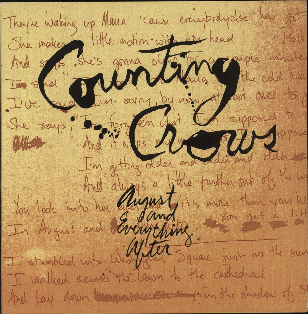 Counting Crows August and Everything After - 200gram US 2-LP vinyl record set (Double LP Album) APP24528-45