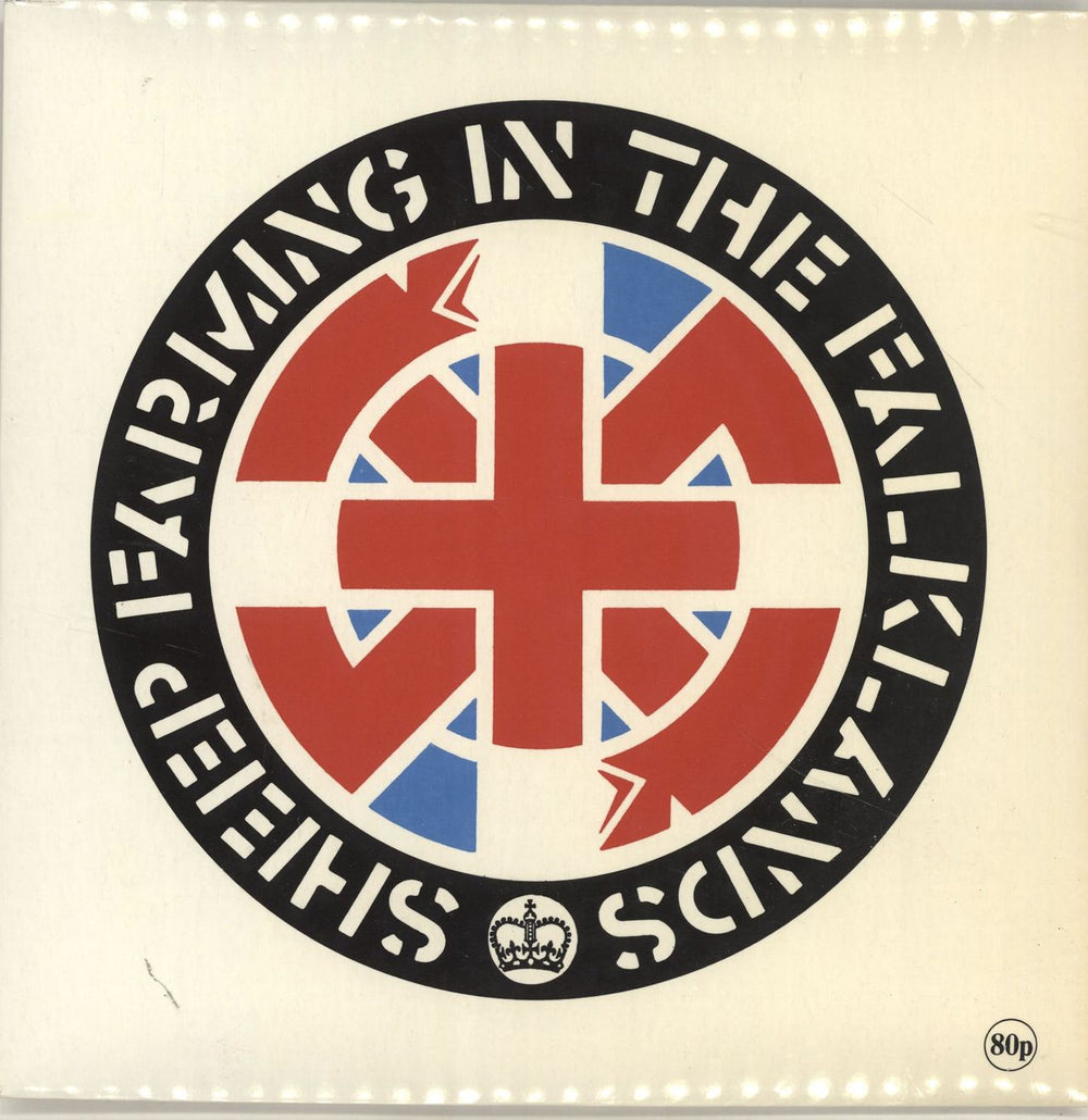 Crass Sheep Farming In The Falklands + Poster - EX UK 7" vinyl single (7 inch record / 45) 121984-3
