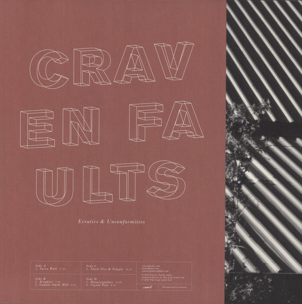 Craven Faults Erratics & Unconformities - Brick Red Vinyl UK 2-LP vinyl record set (Double LP Album)