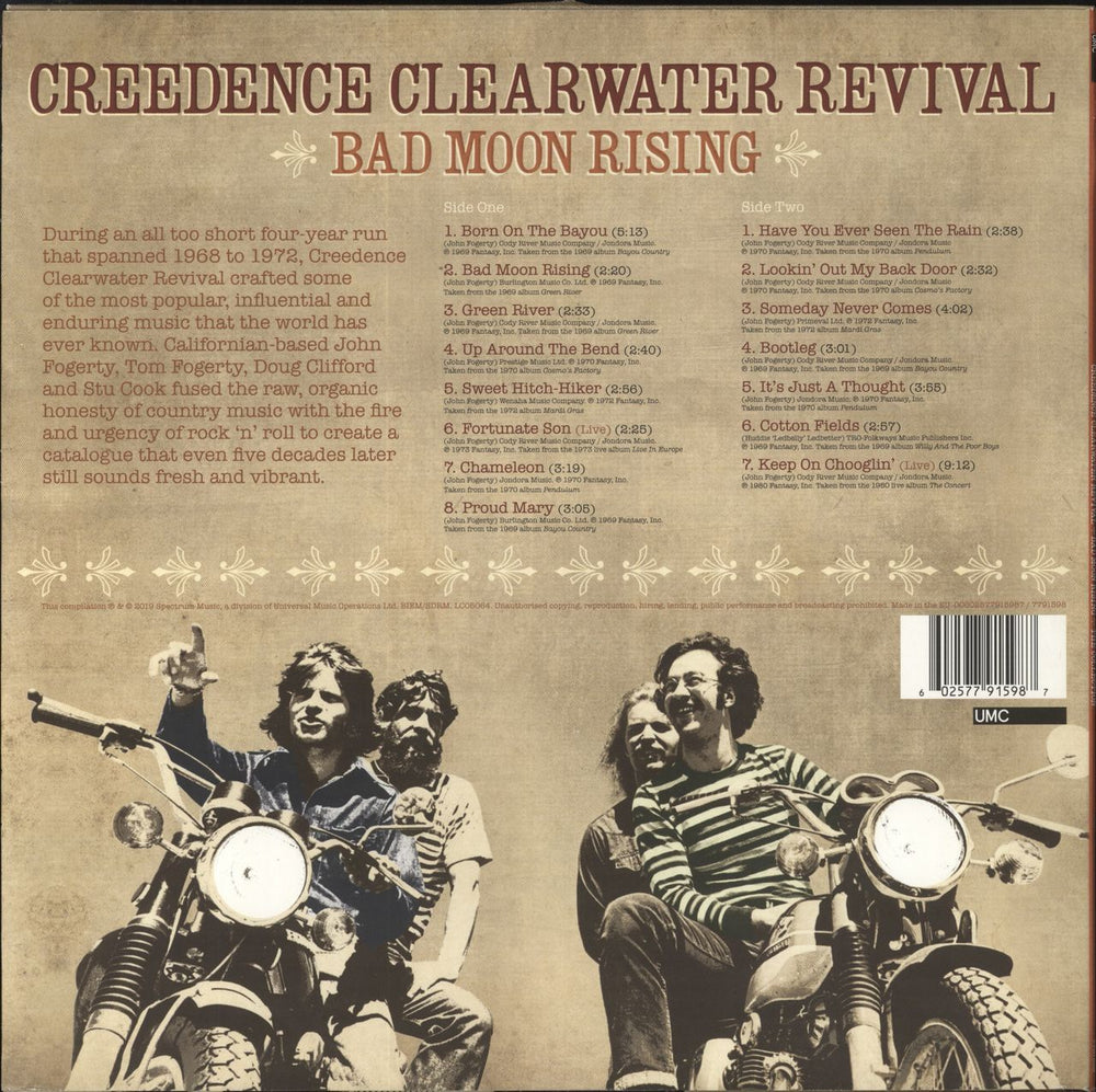 Creedence Clearwater Revival Bad Moon Rising - The Collection - EX UK vinyl LP album (LP record)