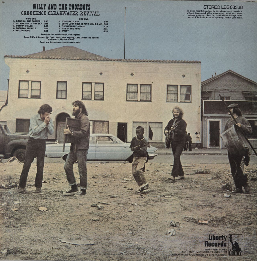 Creedence Clearwater Revival Willy And The Poor Boys - 1st - EX UK vinyl LP album (LP record)