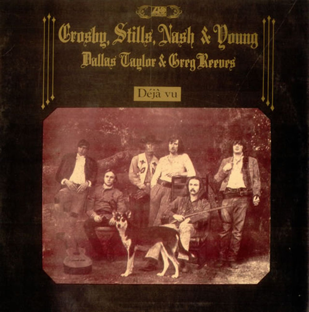 Crosby, Stills, Nash & Young Déjà Vu Portugese vinyl LP album (LP record) ATL50001