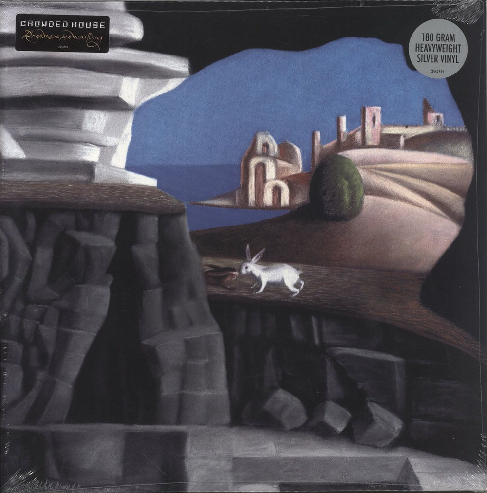 Crowded House Dreamers Are Waiting - Silver Vinyl + Autographed Card UK vinyl LP album (LP record) 3542555