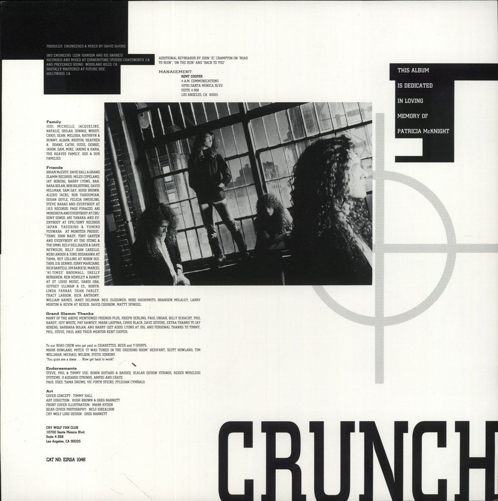 Cry Wolf Crunch UK vinyl LP album (LP record)