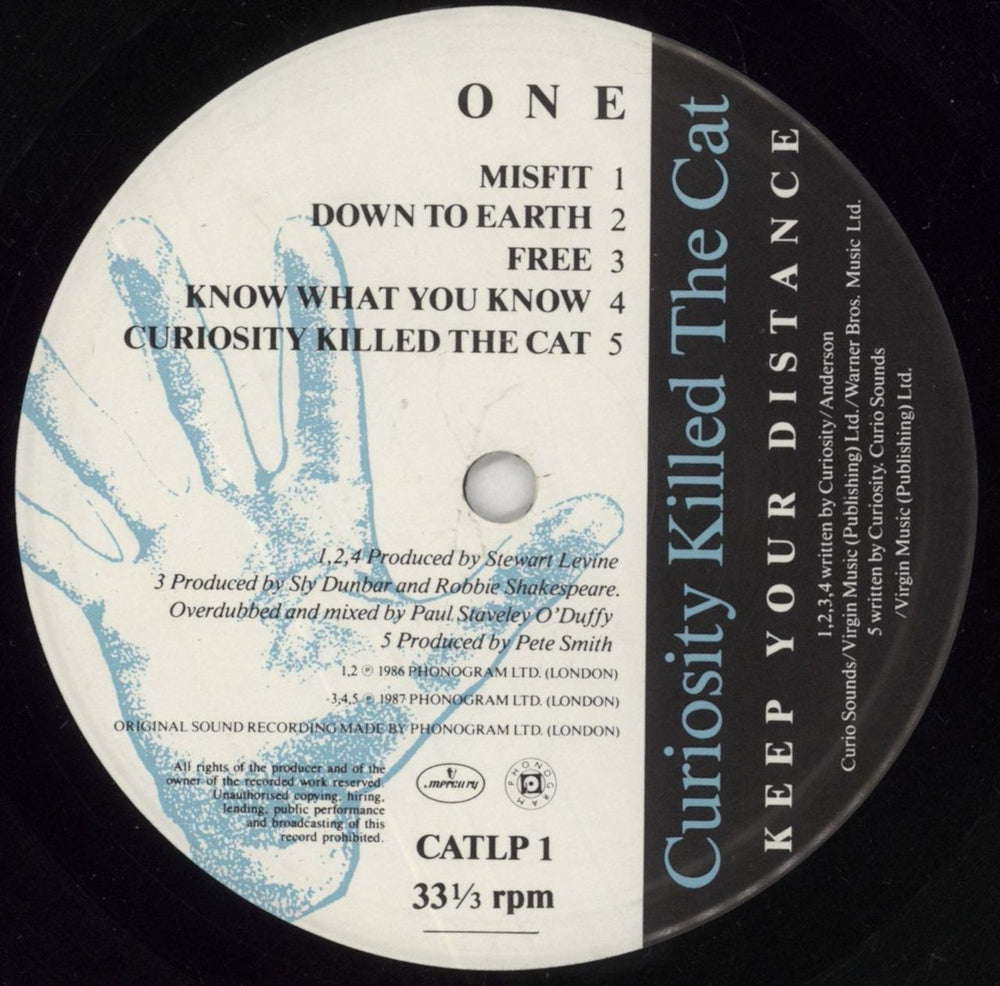 Curiosity Killed The Cat Keep Your Distance UK vinyl LP album (LP record) CATLPKE780338