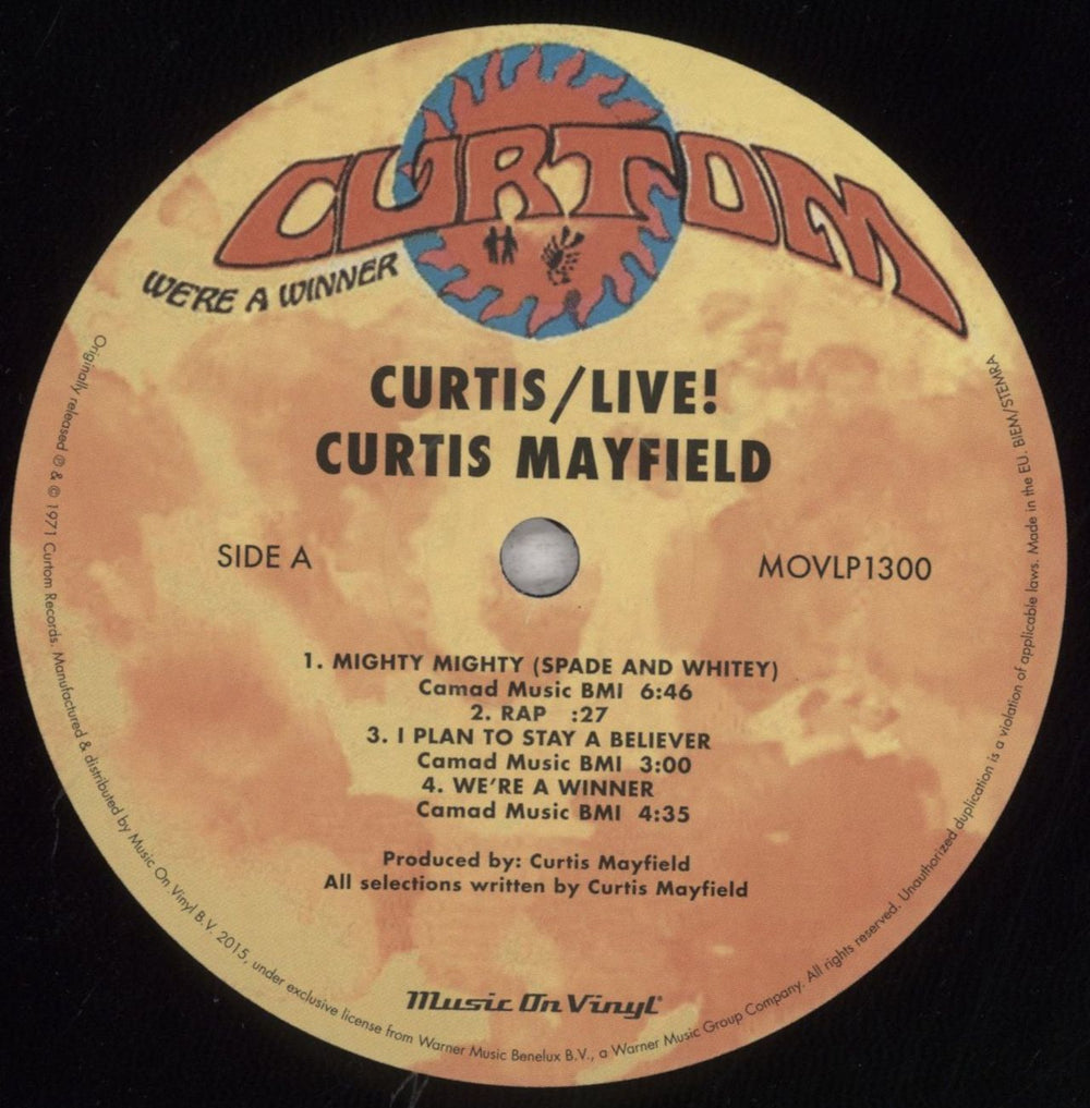 Curtis Mayfield Curtis/Live! - Expanded Edition 180 Gram UK 2-LP vinyl record set (Double LP Album) CMA2LCU846375