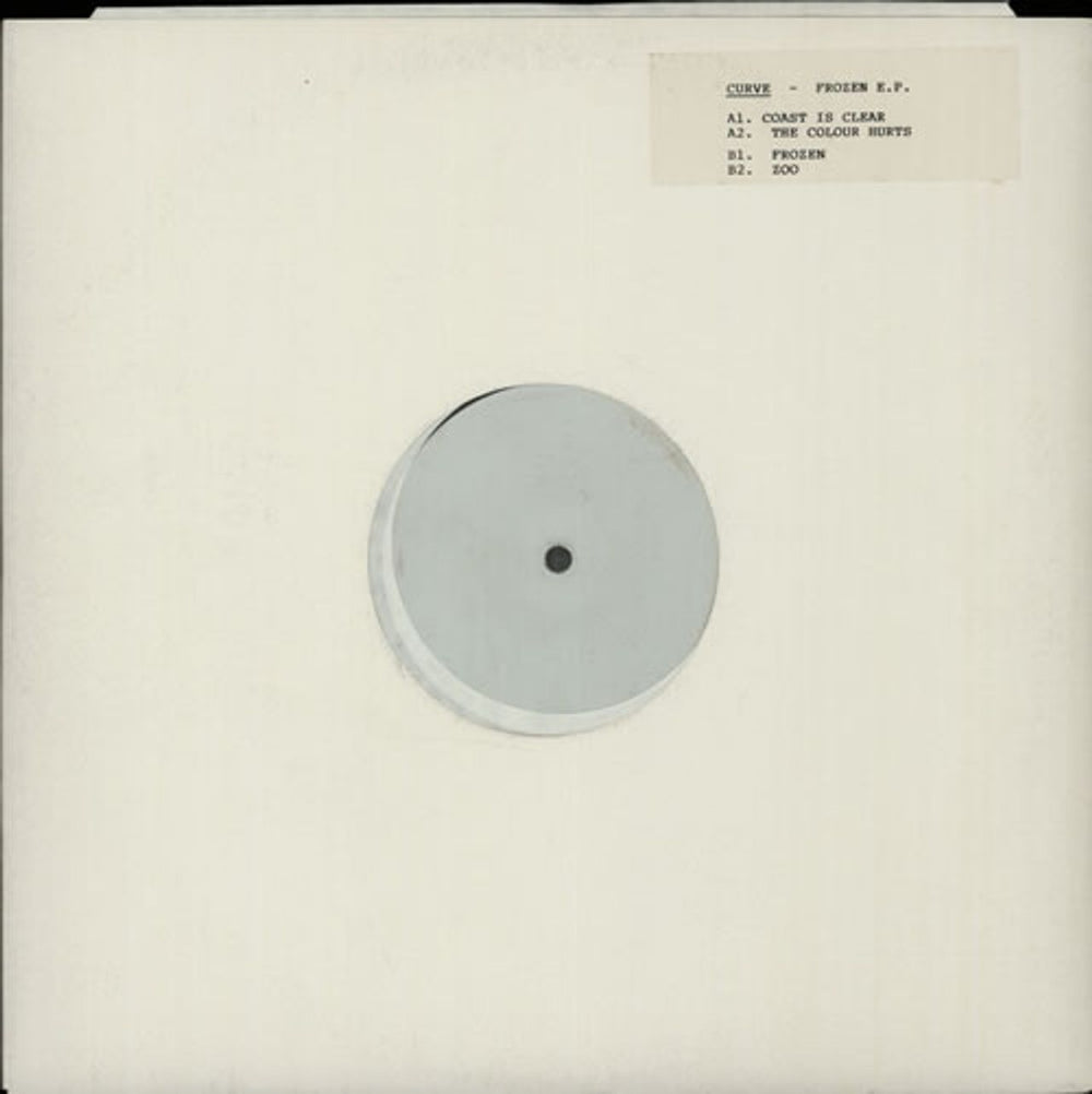 Curve Frozen EP - Test Pressing UK 12" vinyl single (12 inch record / Maxi-single) ANXT30