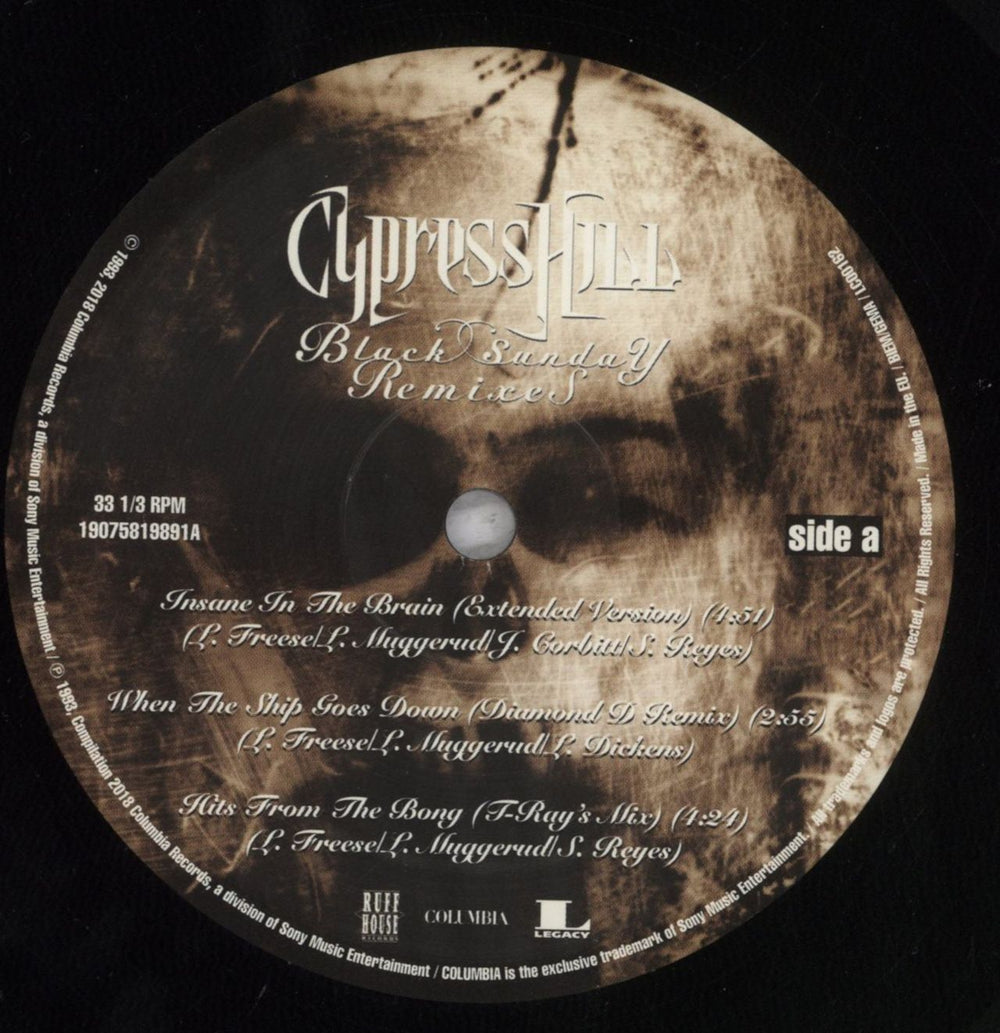 Cypress Hill Black Sunday: Remixes - RSD18 UK 12" vinyl single (12 inch record / Maxi-single) CYP12BL835997