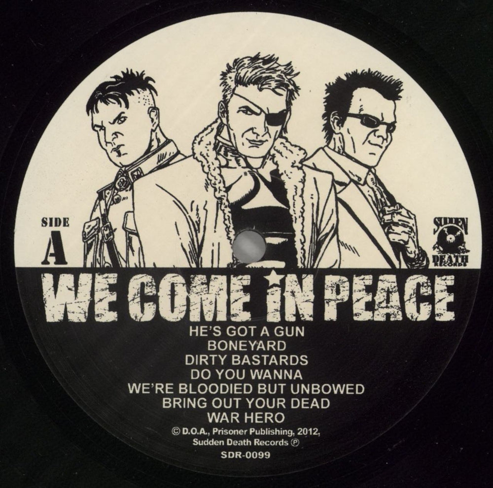 D.O.A. We Come In Peace Canadian vinyl LP album (LP record) D-ALPWE866367