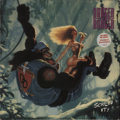 Danger Danger Screw It! - Hype Stickered - VG UK vinyl LP album (LP record) EPC4686611