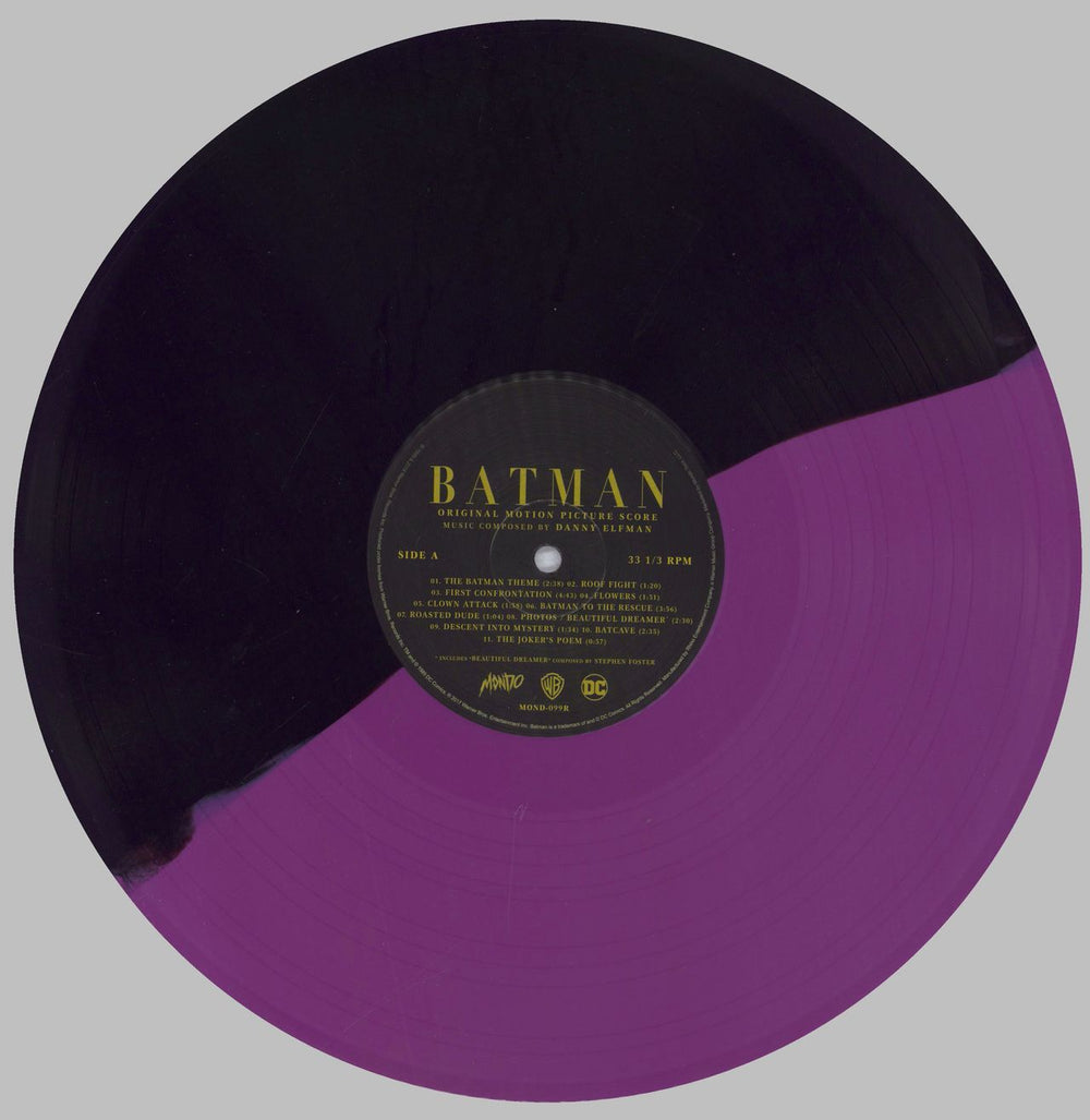 Danny Elfman Batman - Purple and Black Split US vinyl LP album (LP record) DXNLPBA833403