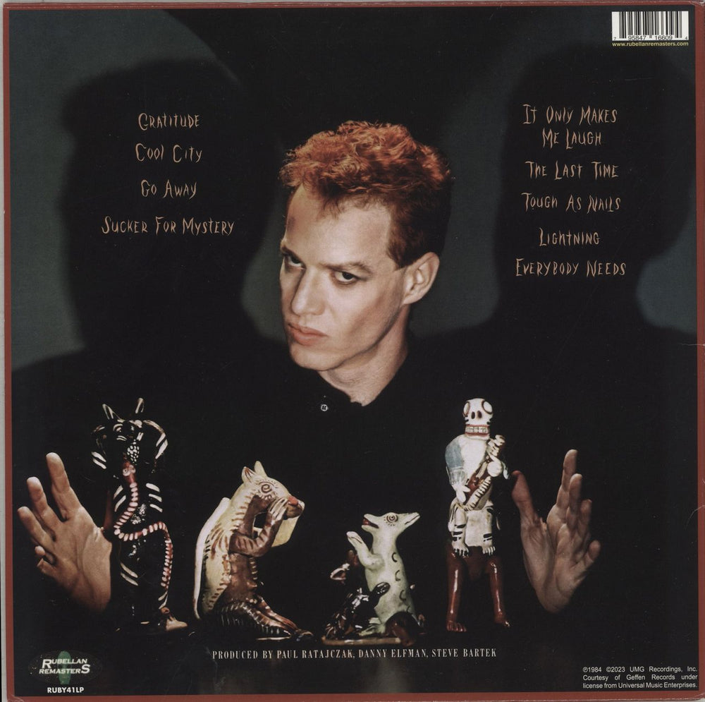 Danny Elfman So-Lo - Clear with Yellow Swirl Vinyl US vinyl LP album (LP record) 795847166094