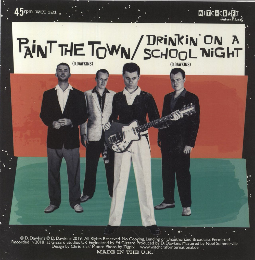 Danny "O" & The Astrotones Paint The Town German 7" vinyl single (7 inch record / 45)