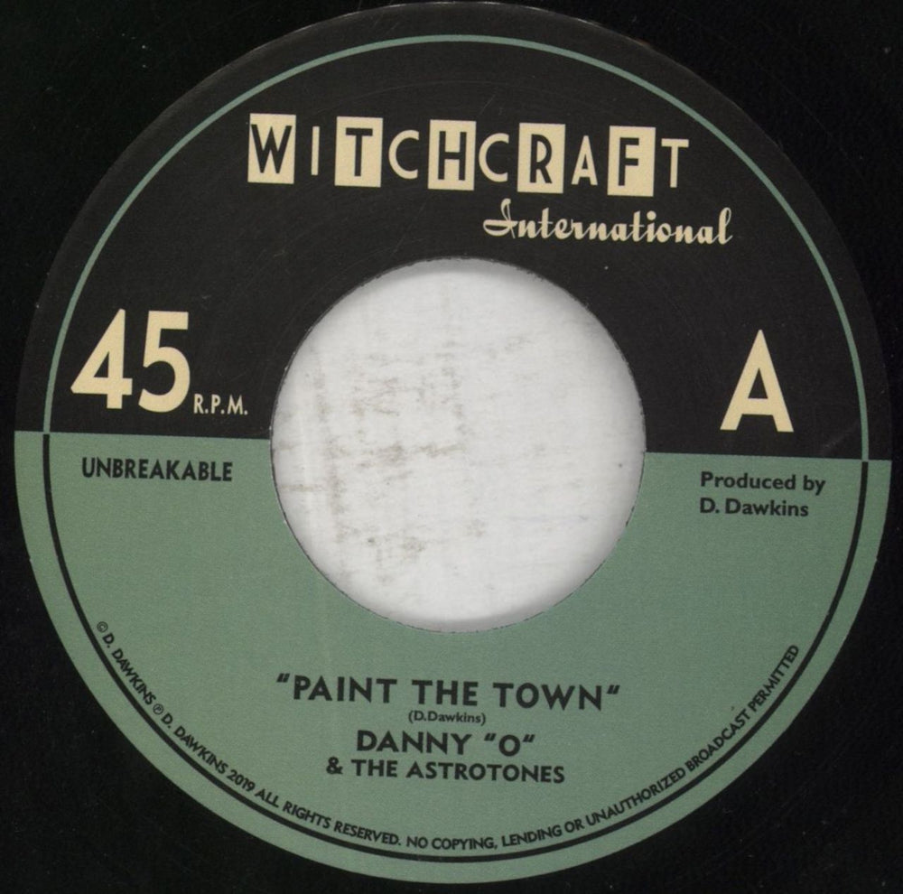 Danny "O" & The Astrotones Paint The Town German 7" vinyl single (7 inch record / 45) 8D707PA851676