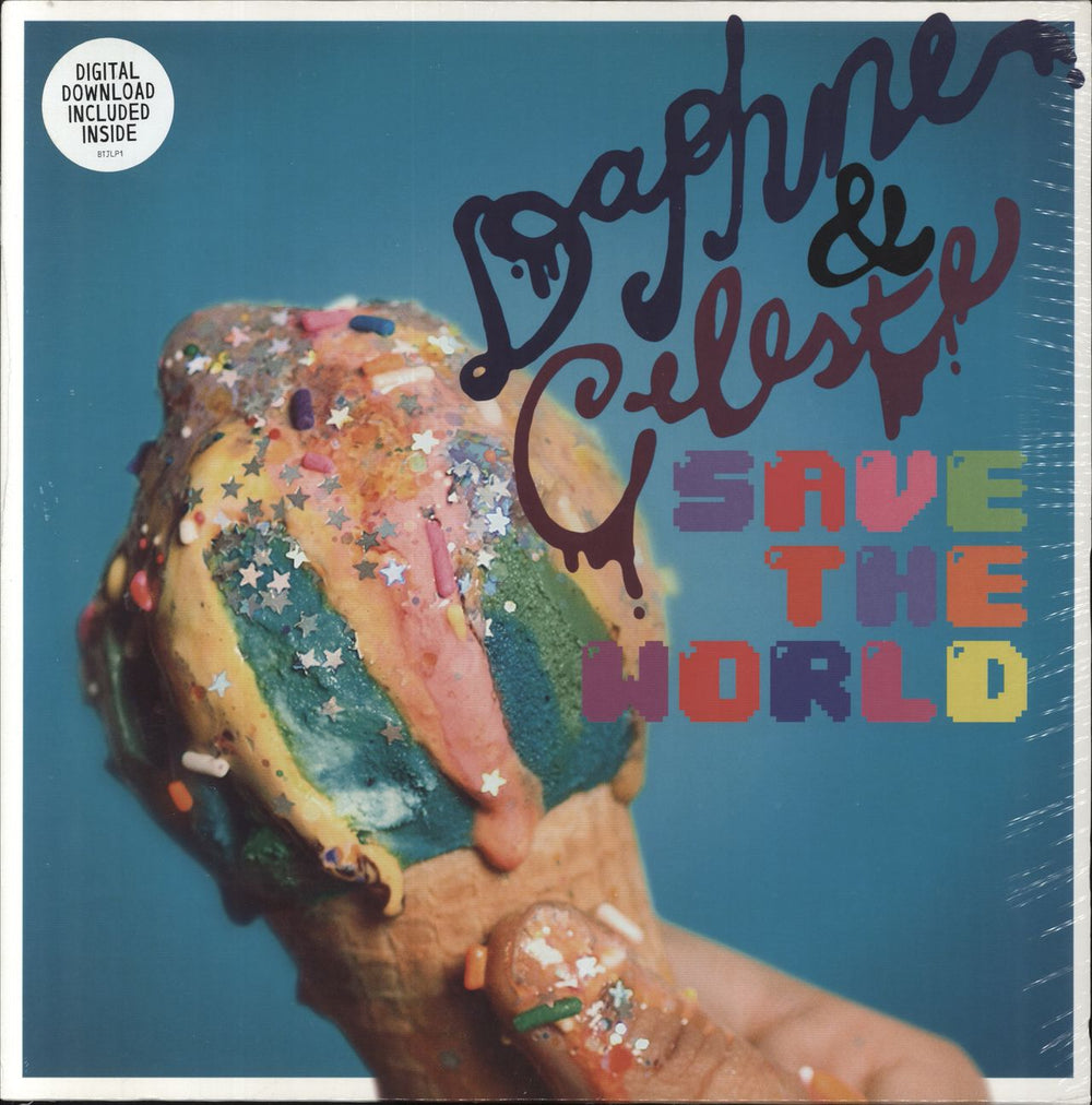 Daphne & Celeste Save The World - Sealed UK vinyl LP album (LP record) BTJLP1