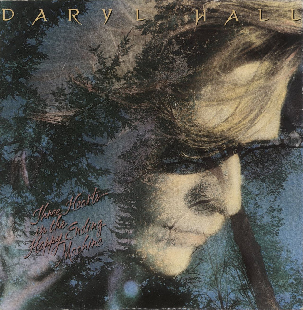 Daryl Hall Three Hearts In The Happy Ending Machine - VG UK vinyl LP album (LP record) PL87196