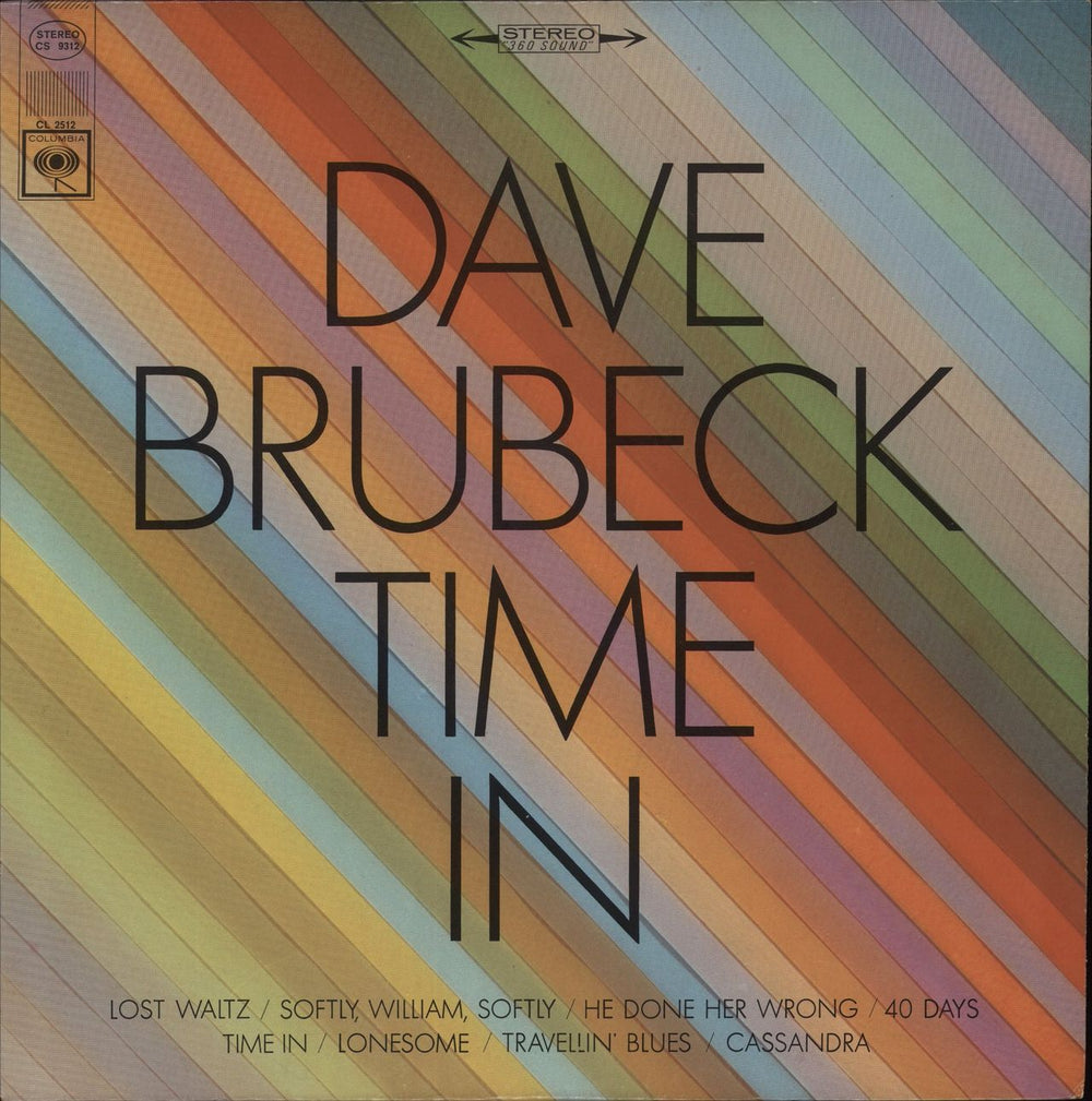 Dave Brubeck Time In US vinyl LP album (LP record) CS9312