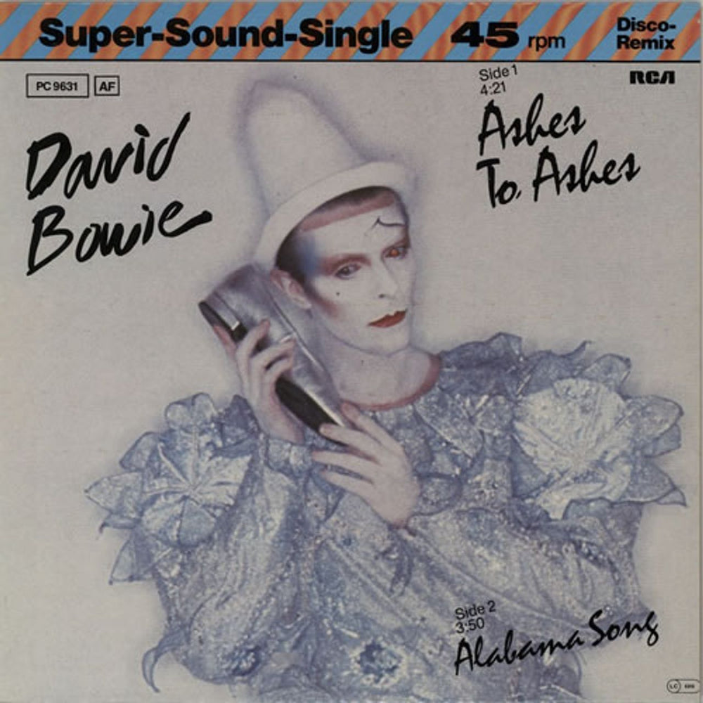 David Bowie Ashes To Ashes - Orange Label German 12" vinyl single (12 inch record / Maxi-single) PC9631