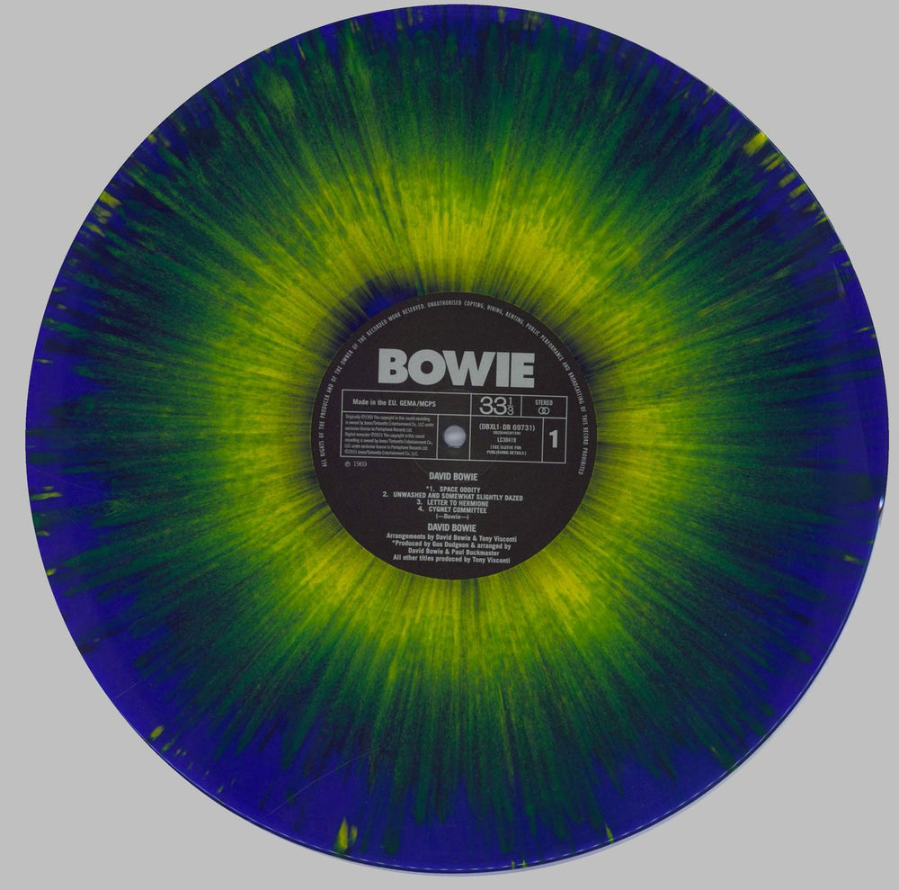 David Bowie David Bowie - Paul Smith 'Space' Vinyl UK vinyl LP album (LP record) BOWLPDA822184