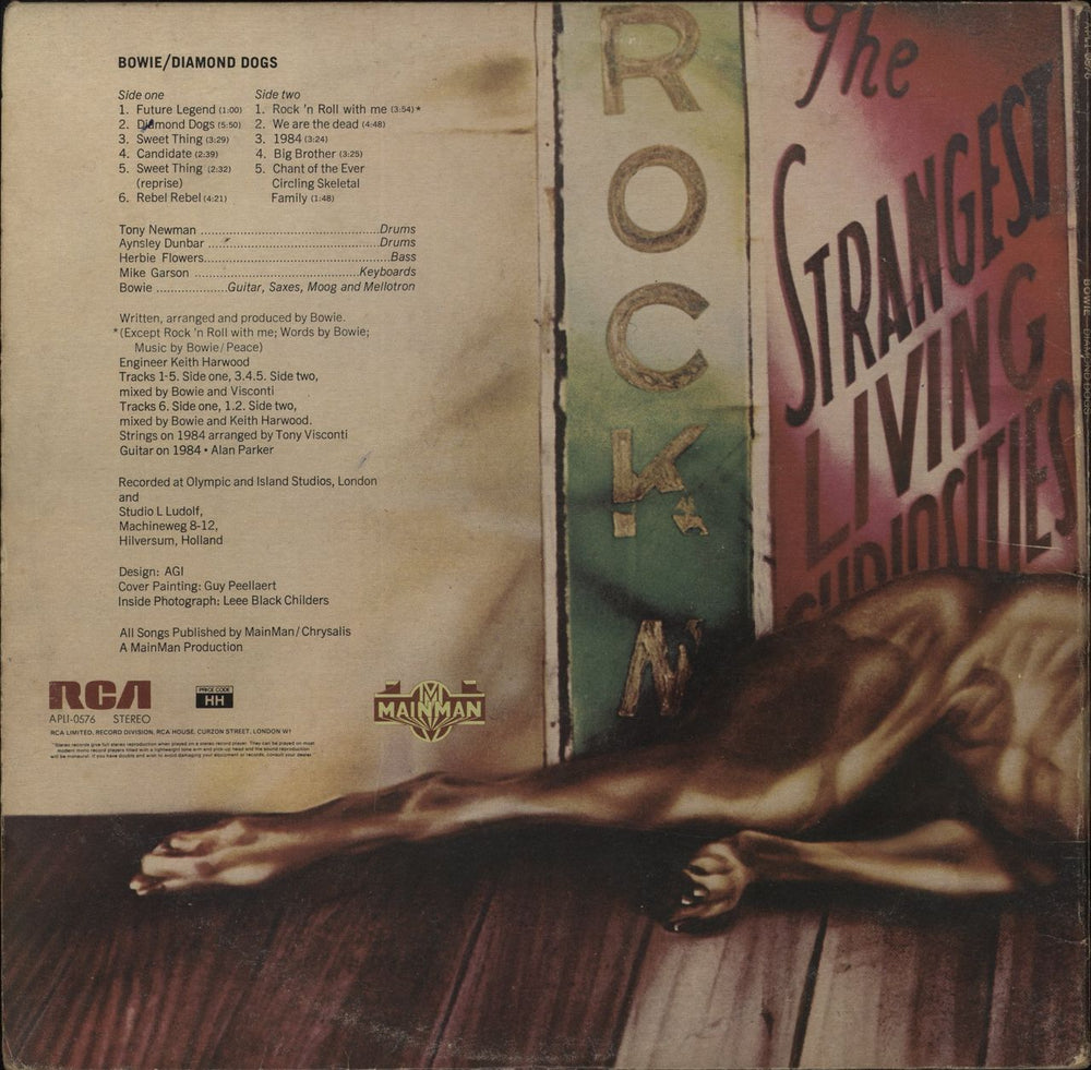 David Bowie Diamond Dogs - 1st - VG UK vinyl LP album (LP record)