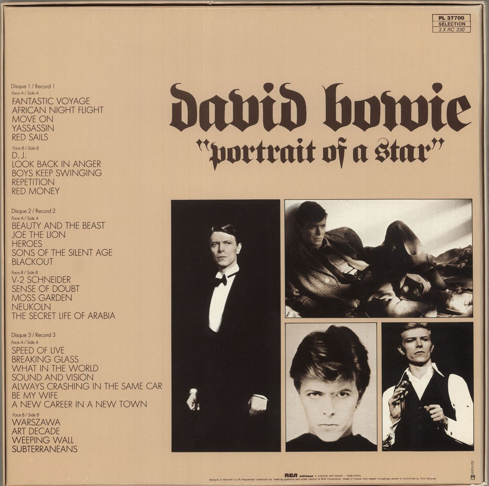 David Bowie Portrait Of A Star French Vinyl Box Set