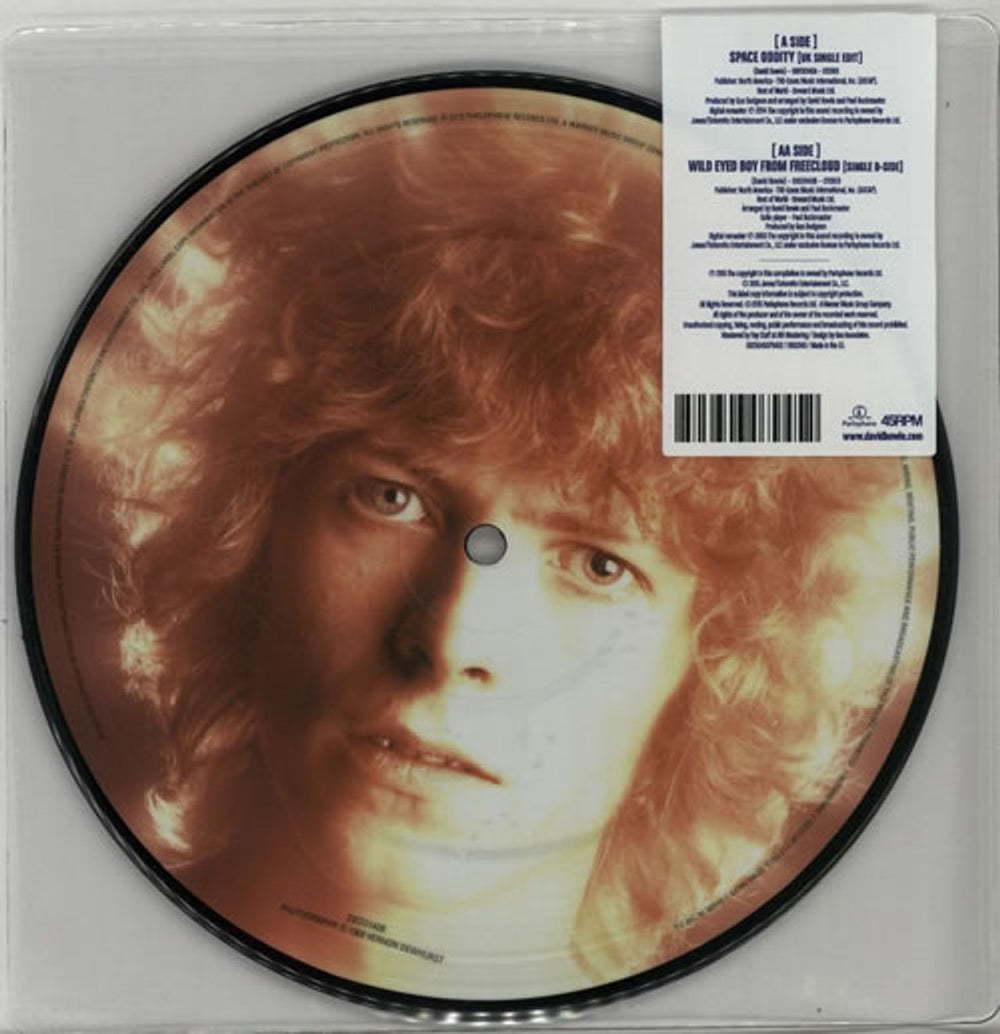 David Bowie Space Oddity UK 7" vinyl picture disc (7 inch picture disc single) BOW7PSP641467