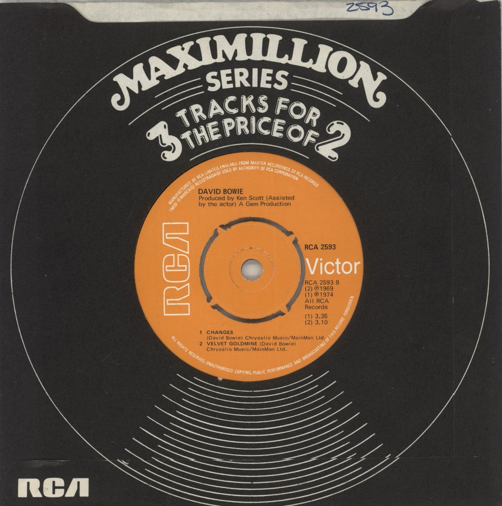 David Bowie Space Oddity UK 7" vinyl single (7 inch record / 45)