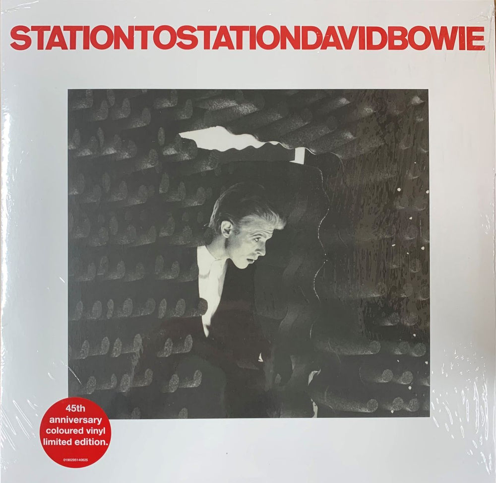 David Bowie Station To Station - White Vinyl - 45th Anniversary UK vinyl LP album (LP record) BOWLPST761323