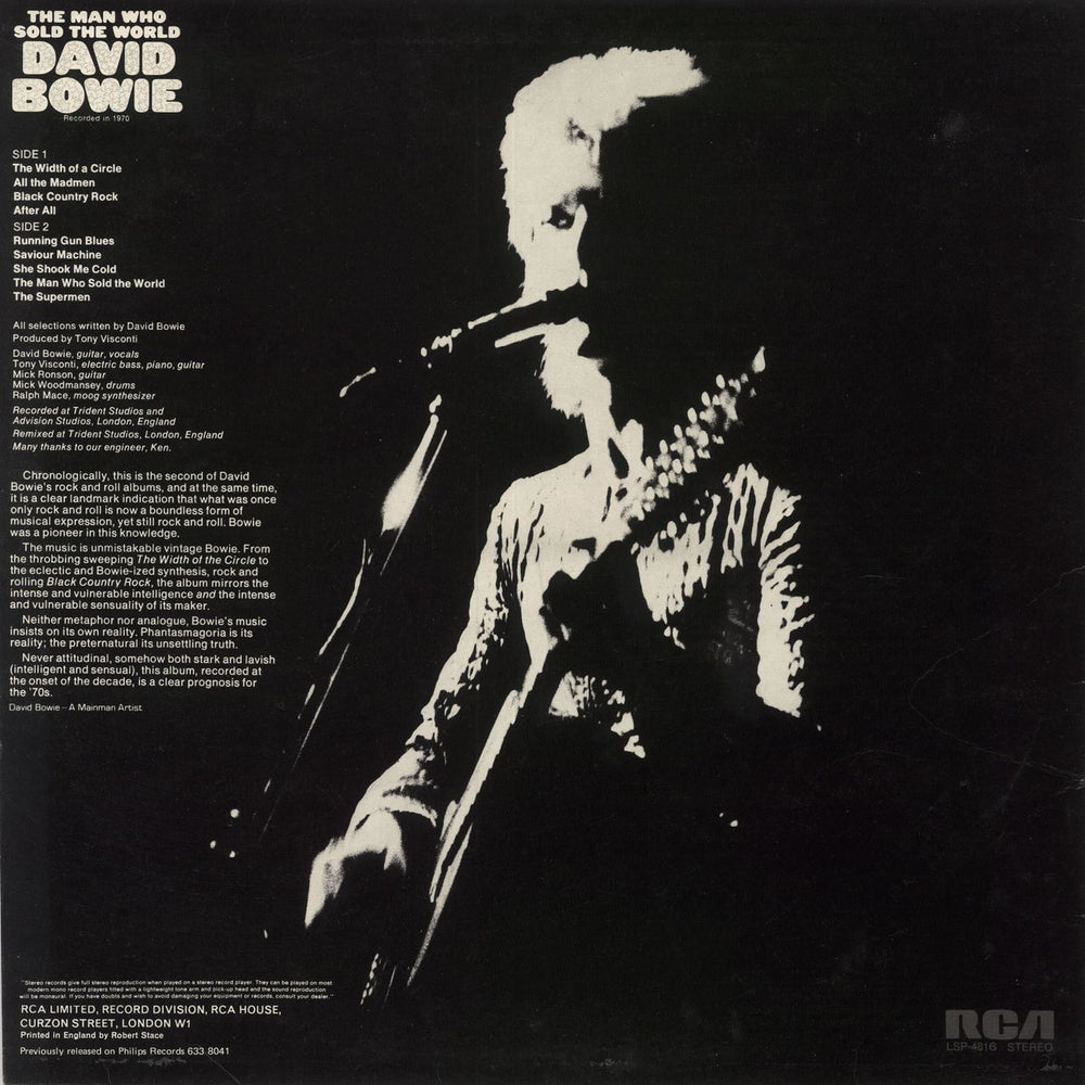 David Bowie The Man Who Sold The World - Ex US vinyl LP album (LP record)