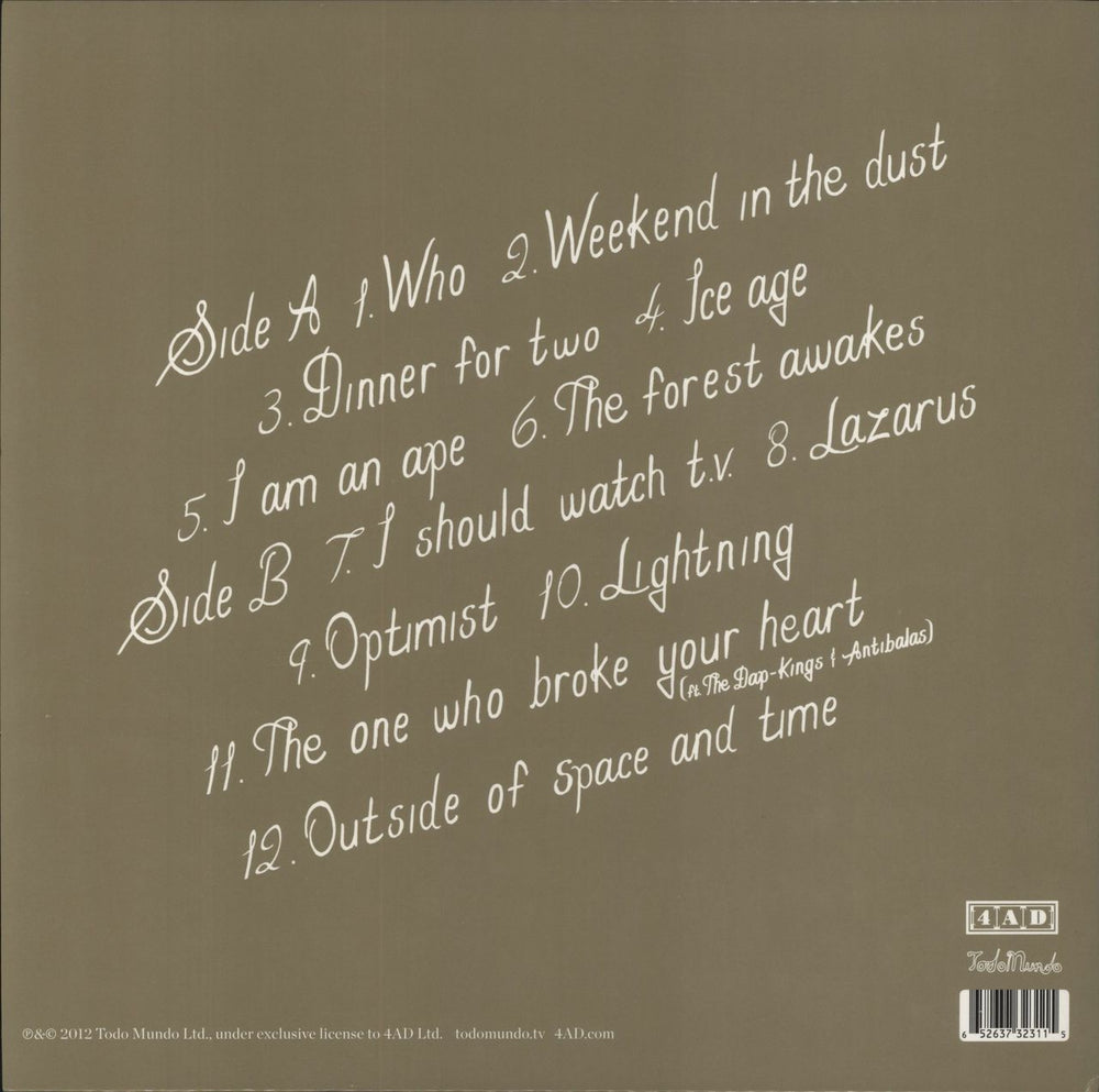 David Byrne Love This Giant UK vinyl LP album (LP record) 652637323115