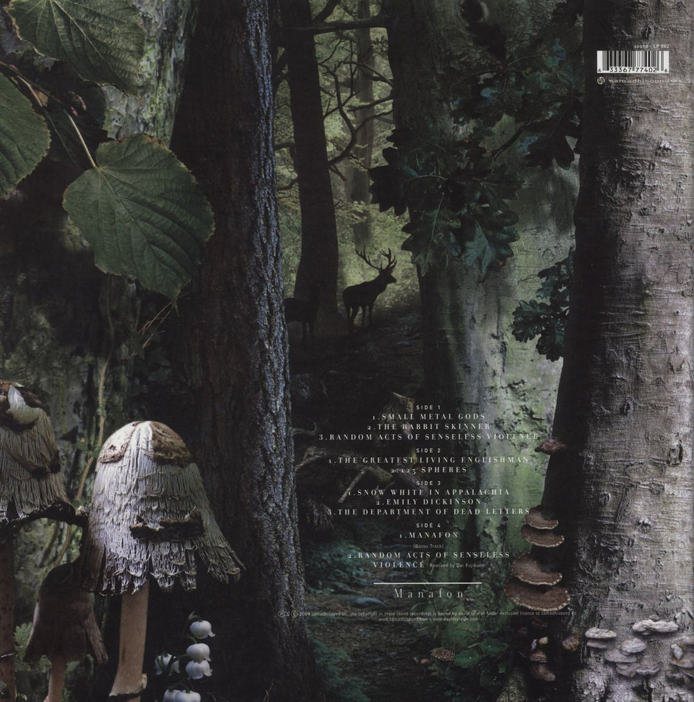 David Sylvian Manafon UK 2-LP vinyl record set (Double LP Album)