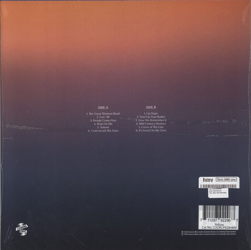 Deacon Blue The Great Western Road - Yellow Vinyl - Sealed UK vinyl LP album (LP record) 711297922967