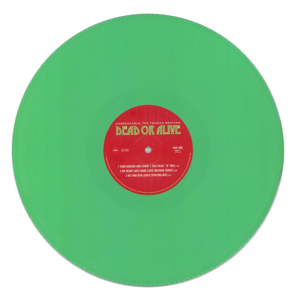 Dead Or Alive Unbreakable: The Fragile Remixes - 180 Gram Green Vinyl UK 2-LP vinyl record set (Double LP Album) 5014797902961