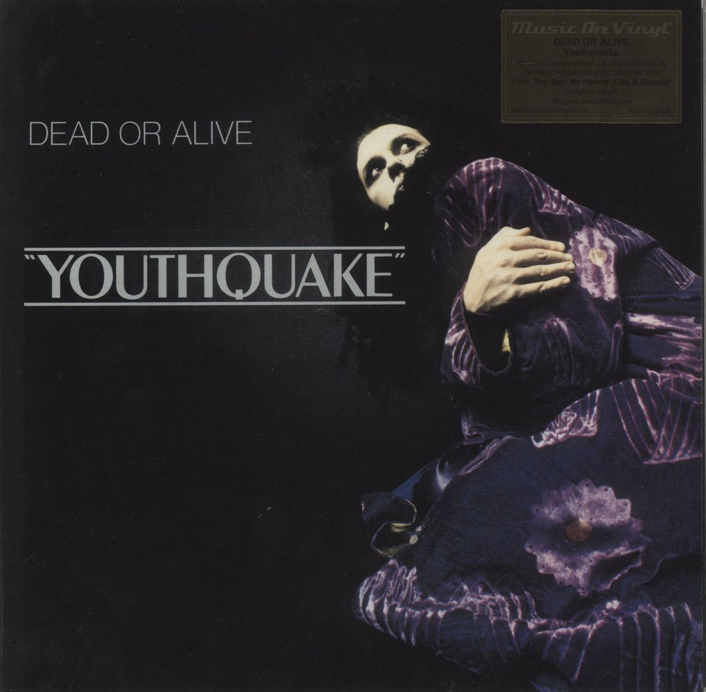 Dead Or Alive Youthquake: 40th Anniversary - 180gm Gold Vinyl UK vinyl LP album (LP record) MOVLP2122
